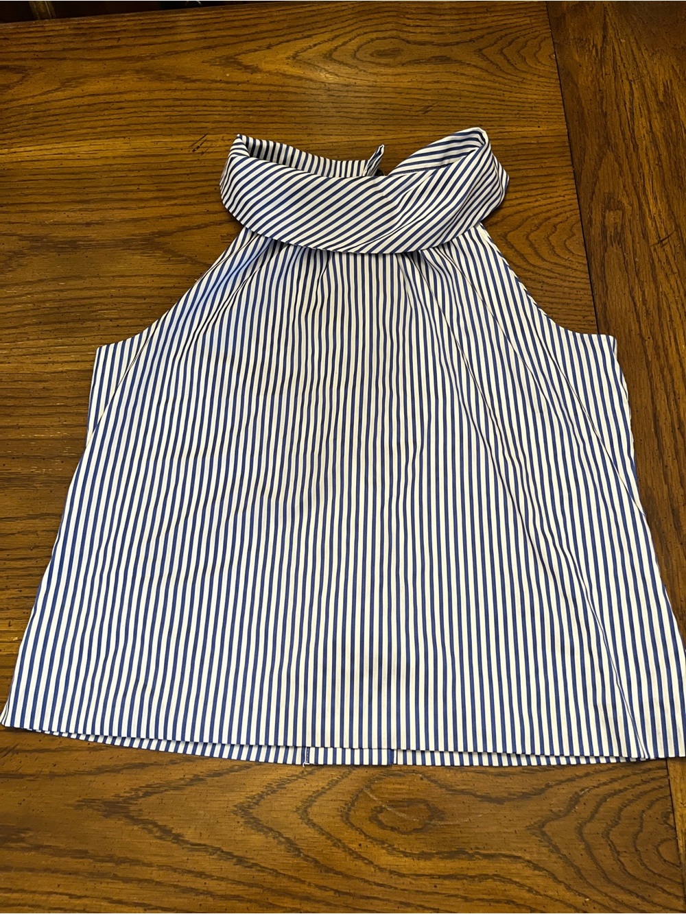 Sail to Sable striped shirting top with‎ gold buttons, no size found